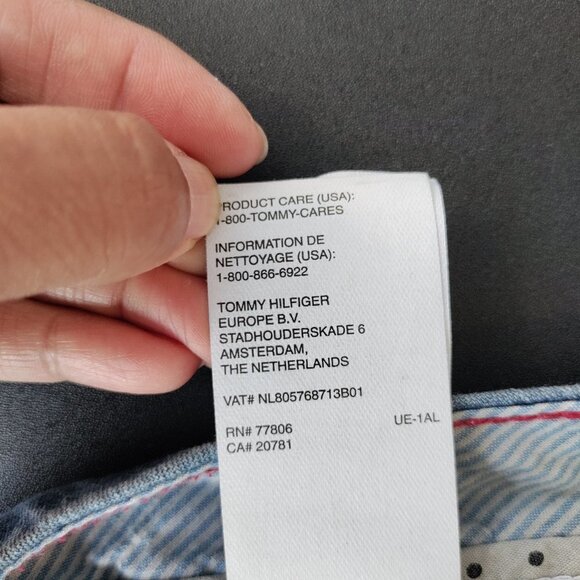 Tommy Hilfiger 100% Cotton Mid-Rise Button Soft Denim Jeans Short Size 6 Women - Picture 9 of 10